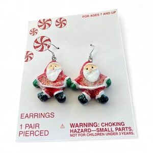 Festive Santa Earrings